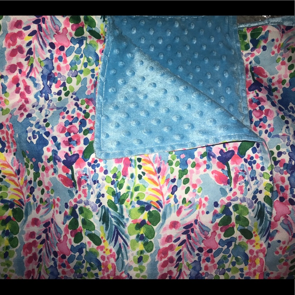 Watercolor Floral Baby Blanket - Picture 1 of 1